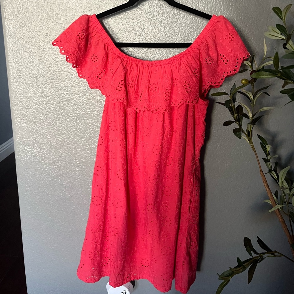 Tommy Bahama Off The Shoulder Lined Dress